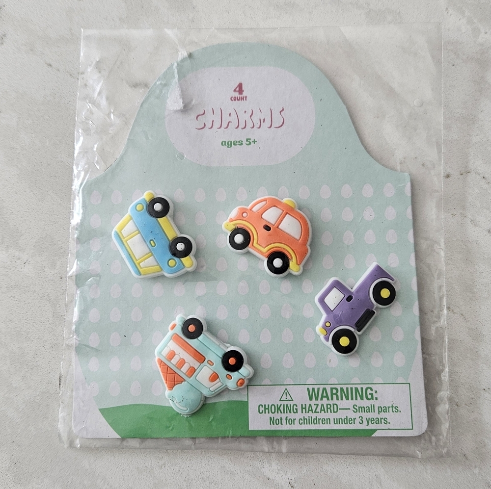 Colorful Vehicle Charms Set for Kids